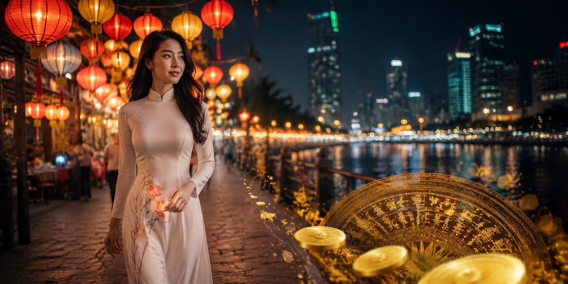 Cảnh chợ đêm TP.HCM về đêm – hình ảnh đại diện cho văn hóa giải trí và thanh toán di động của người Việt